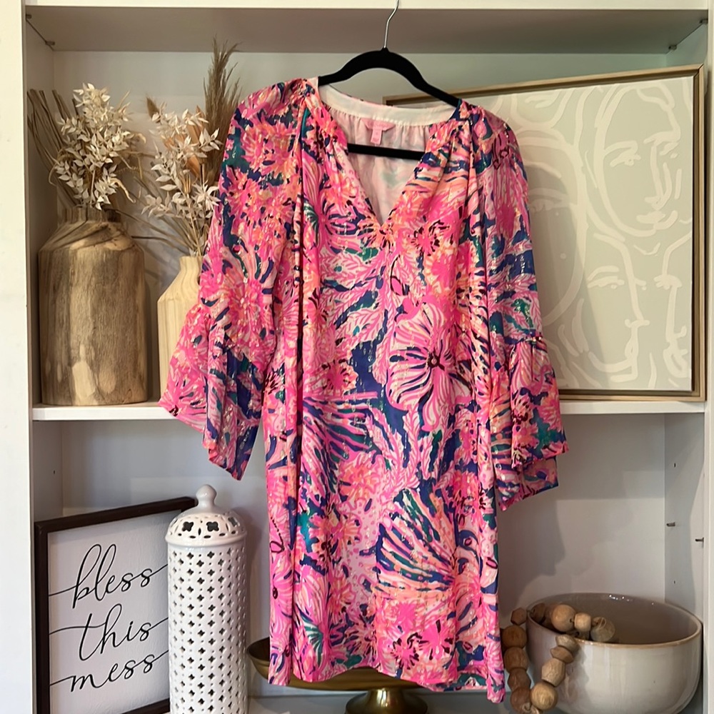 Lilly Pulitzer Multi Swirling Seadream Size S Like New